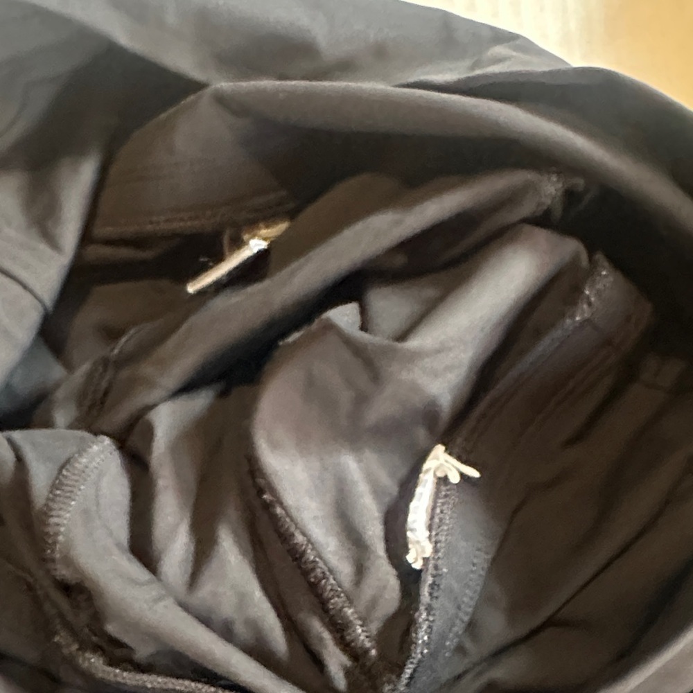 Stella McCartney Adidas black Leggings with partial foot insert fold over waist - Picture 8 of 13